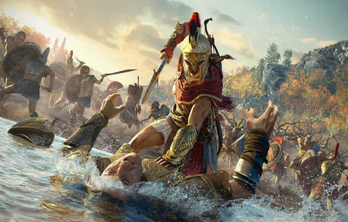 Jual Poster Warriors Men Assassin's Creed Odyssey Helmet Fight 0x 1ZM2319 Jual Poster Warriors Men Assassin's Creed Odyssey Helmet Fight 0x 1ZM2319
