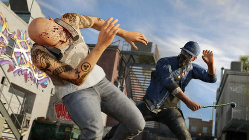 Jual Poster Watch Dogs 2 Men Fight 1ZM2412 Jual Poster Watch Dogs 2 Men Fight 1ZM2412