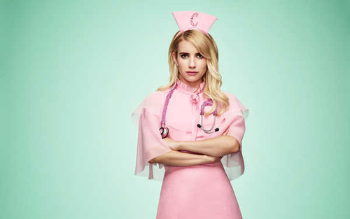 Jual Poster Actress Blonde Emma Roberts TV Show Scream Queens APC