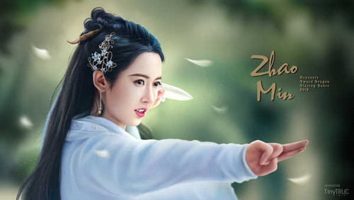 Jual Poster Alyssa Chia Zhao Min TV Show Heaven Sword and Dragon Saber APC