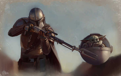 Jual Poster TV Show The Mandalorian APC 026