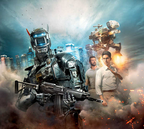 Jual Poster chappie police droid robot dev patel 96WPS