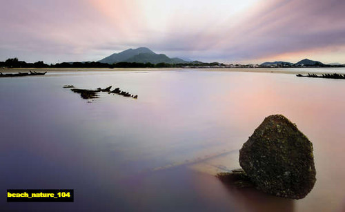 jual poster pemandangan pantai beach 104