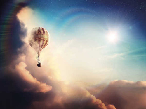 Jual Poster the aeronauts adventure hot air balloon 4k WPS
