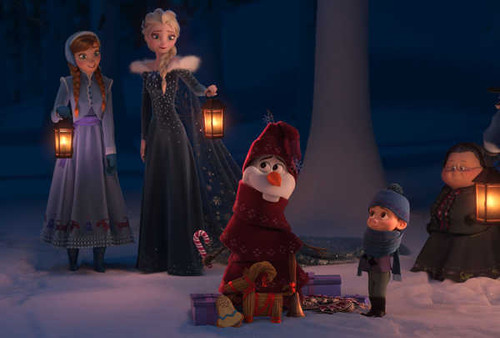Jual Poster Anna (Frozen) Elsa (Frozen) Olaf (Frozen) Movie Olaf's Frozen Adventure APC