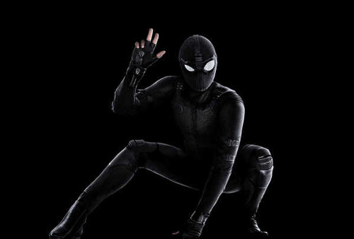Jual Poster spider man far from home black suit stealth suit WPS