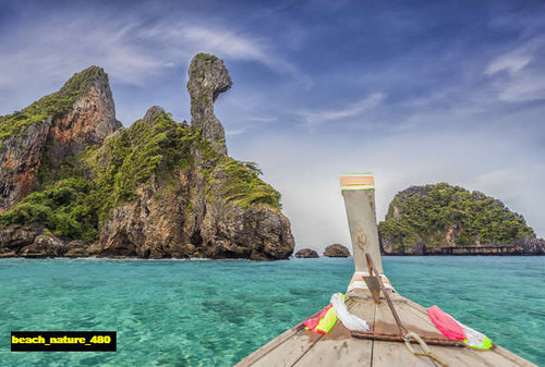 jual poster pemandangan pantai beach 480