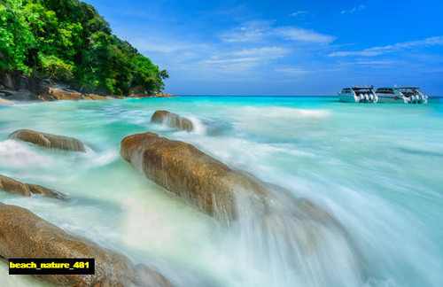 jual poster pemandangan pantai beach 481