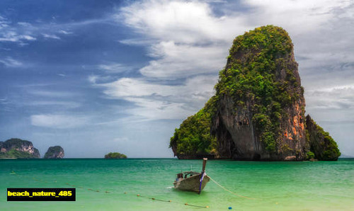 jual poster pemandangan pantai beach 485