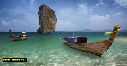 jual poster pemandangan pantai beach 487