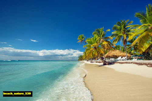 jual poster pemandangan pantai beach 530