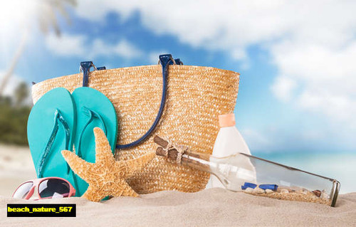 jual poster pemandangan pantai beach 567