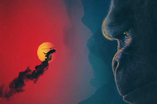 Jual Poster kong skull island WPS 002