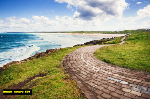 jual poster pemandangan pantai beach 591