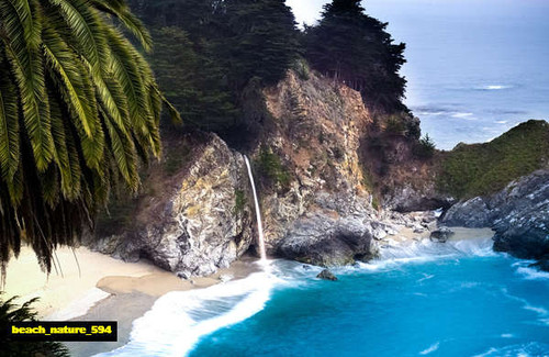 jual poster pemandangan pantai beach 594