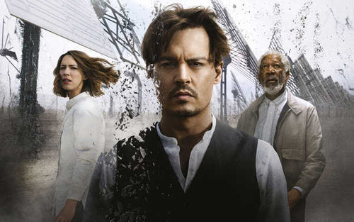 Jual Poster Johnny Depp Morgan Freeman Rebecca Hall Movie Transcendence APC