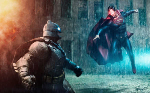 Jual Poster batman v superman fight batman superman hd WPS