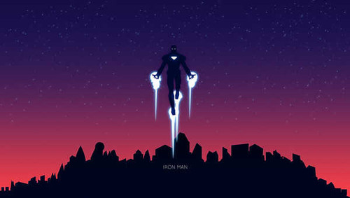 Jual Poster iron man fan art minimal hd WPS