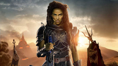Jual Poster Armor Brunette Green Eyes Warcraft Woman Warrior Warcraft Warcraft APC