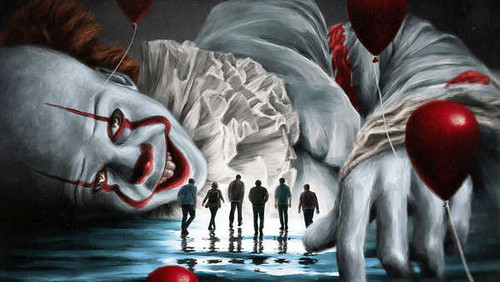 Jual Poster Balloon Clown It Chapter Two Pennywise (It) Smile Movie It Chapter Two5 APC