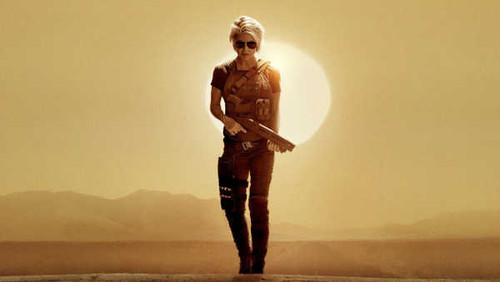 Jual Poster Linda Hamilton Sarah Connor Terminator Dark Fate Terminator Terminator Dark Fate4 APC