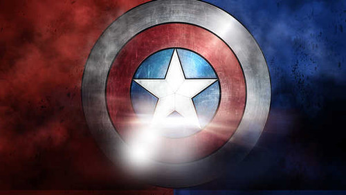 Jual Poster captain america shield american marvel 94WPS