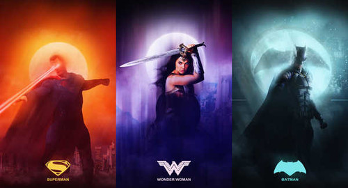 Jual Poster justice league x5551 superman wonder woman batman hd 4k 8k WPS