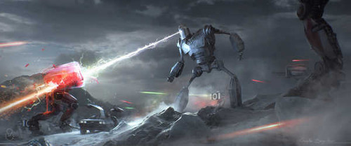 Jual Poster Battle Ready Player One Robot The Iron Giant Movie Ready Player One3 APC
