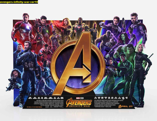 Jual Poster Film avengers infinity war ver10