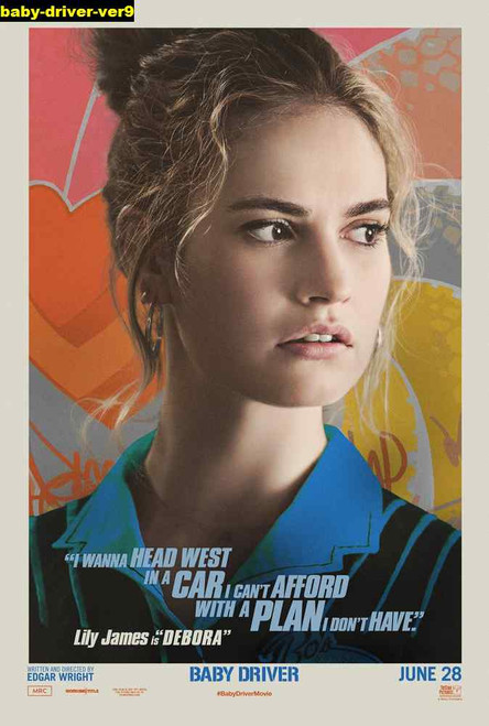 Jual Poster Film baby driver ver9