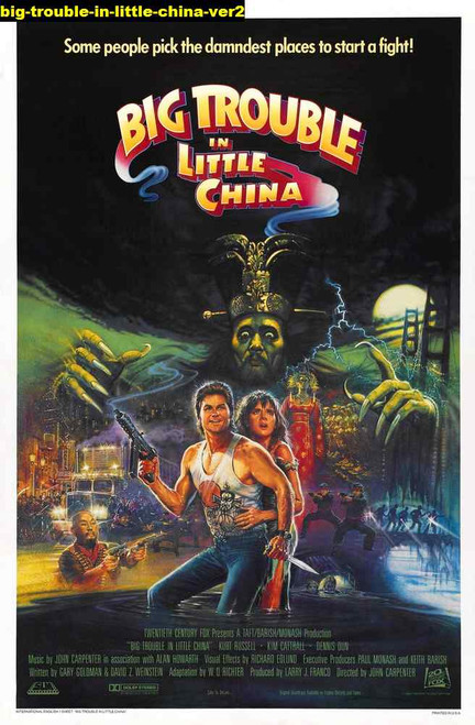 Jual Poster Film big trouble in little china ver2