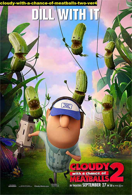 Jual Poster Film cloudy with a chance of meatballs two ver4