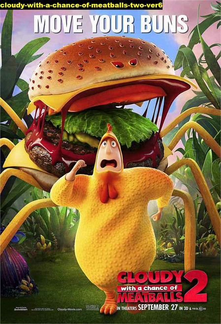 Jual Poster Film cloudy with a chance of meatballs two ver6