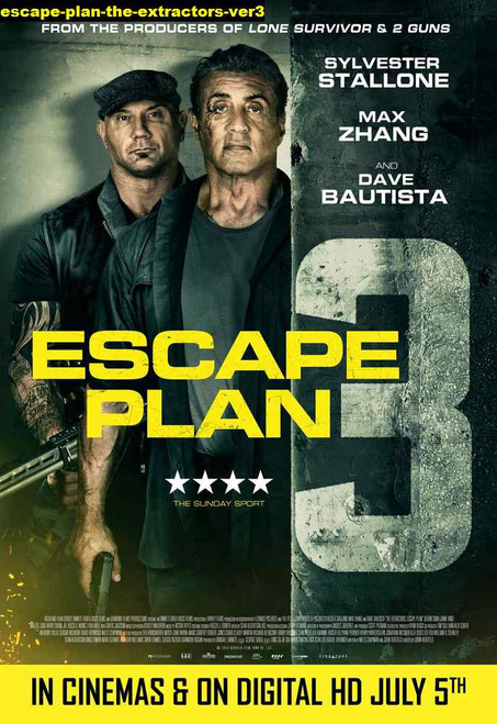 Jual Poster Film escape plan the extractors ver3