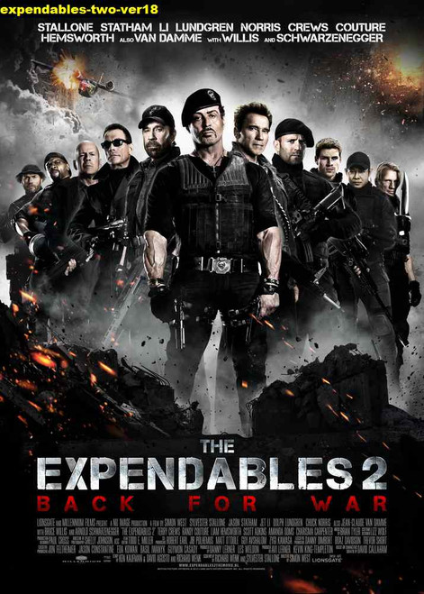 Jual Poster Film expendables two ver18