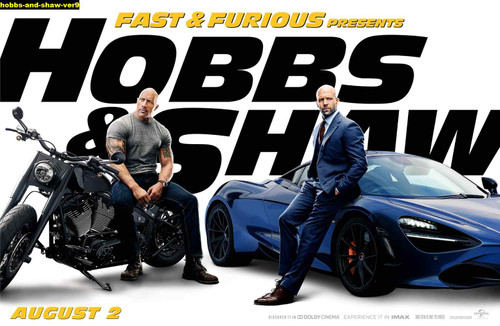 Jual Poster Film hobbs and shaw ver9