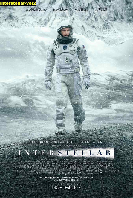 Jual Poster Film interstellar ver2