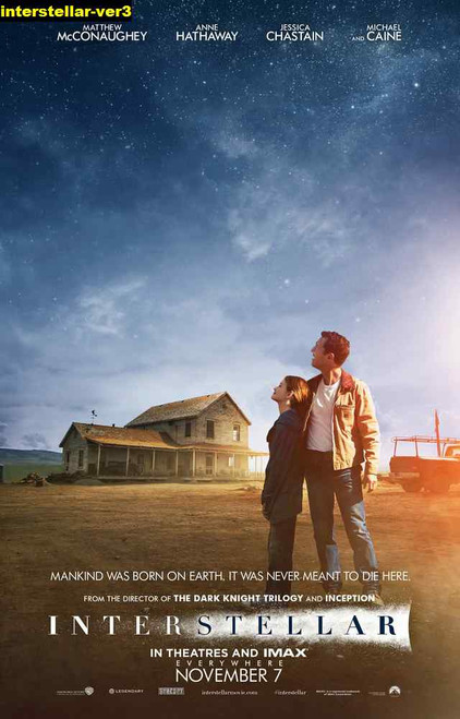 Jual Poster Film interstellar ver3