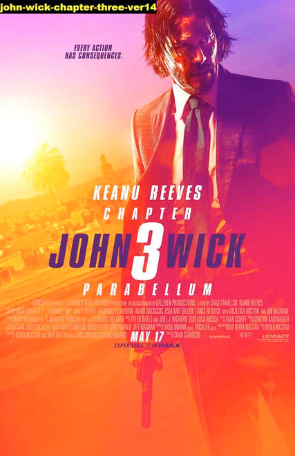 Jual Poster Film john wick chapter three ver14