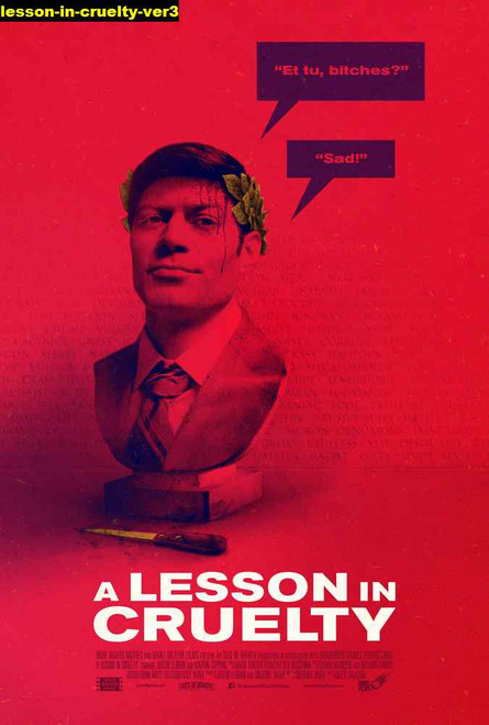 Jual Poster Film lesson in cruelty ver3