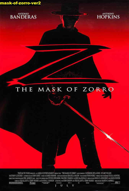 Jual Poster Film mask of zorro ver2