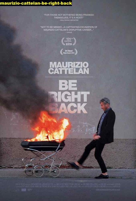 Jual Poster Film maurizio cattelan be right back