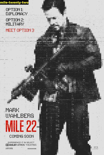 Jual Poster Film mile twenty two