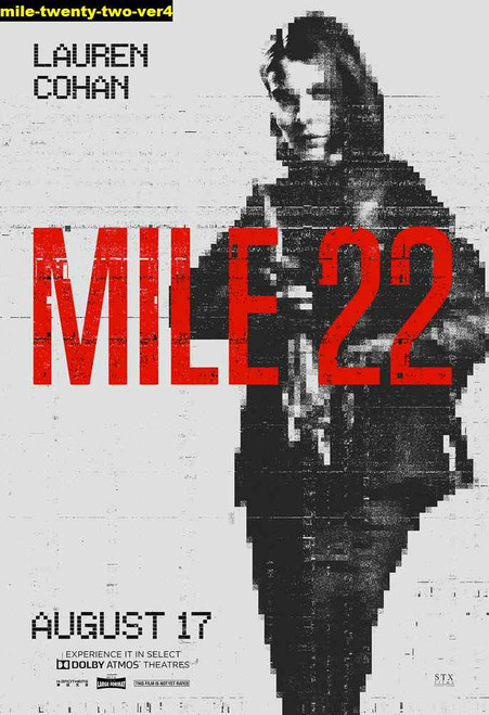 Jual Poster Film mile twenty two ver4