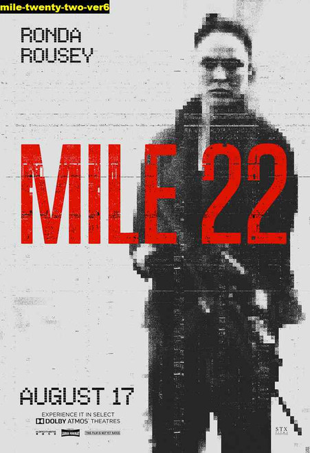 Jual Poster Film mile twenty two ver6