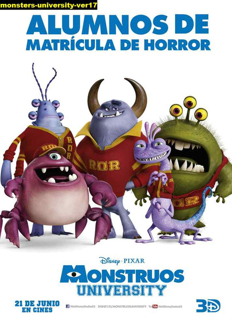 Jual Poster Film monsters university ver17