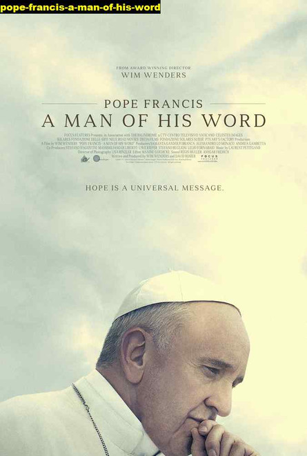 Jual Poster Film pope francis a man of his word