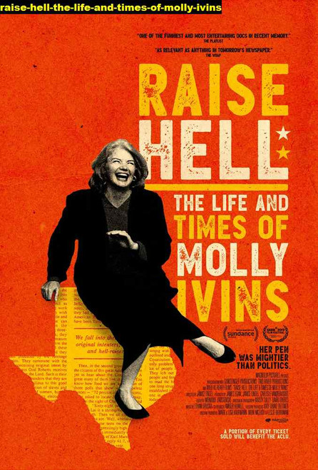 Jual Poster Film raise hell the life and times of molly ivins