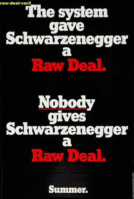 Jual Poster Film raw deal ver3 Jual Poster Film raw deal ver3