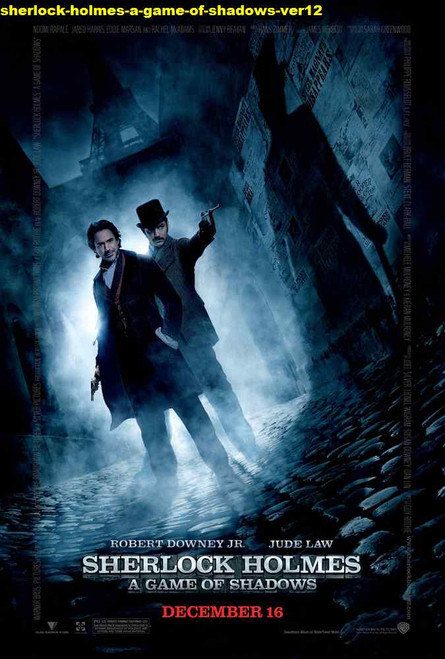 Jual Poster Film sherlock holmes a game of shadows ver12